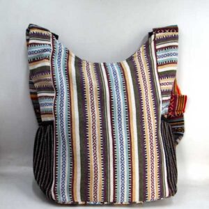 Butterfly Printed Razor Cut Shoulder Bag