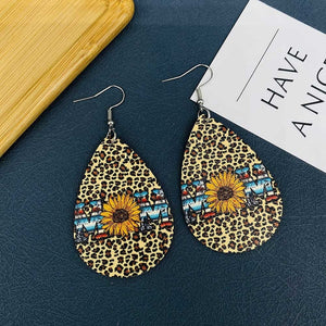 Leopard Boho Earrings