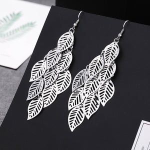 Retro Dangle Leaf Earring